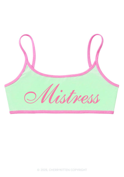 Mistress Y2K Super Crop Cami Cherrykitten