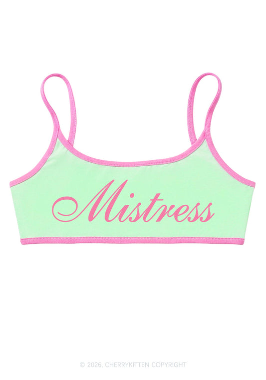 Mistress Y2K Super Crop Cami Cherrykitten