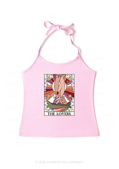 The Lesbian Lovers Pride Y2K Halter Neck Cami Cherrykitten