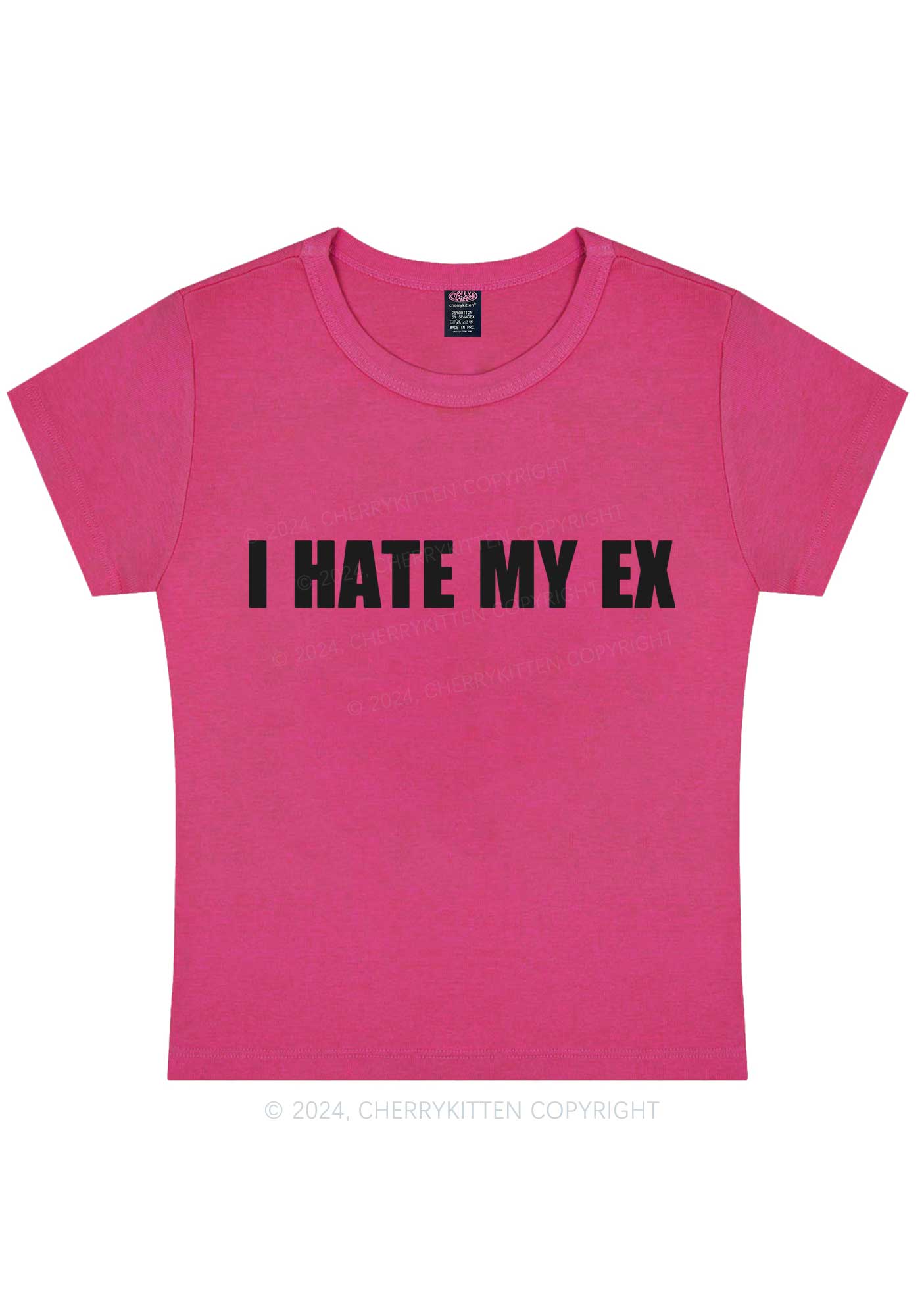 I Hate My EX Y2K Baby Tee Cherrykitten