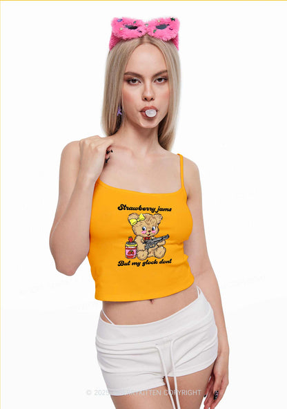 Strawberry Jams Bear Y2K Spaghetti Strap Cami Cherrykitten