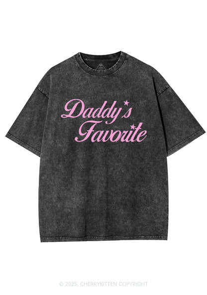 Daddys Favorite Y2K Shirts Washed Tee Cherrykitten