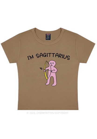 I'm Sagittarius Y2K Baby Tee Cherrykitten