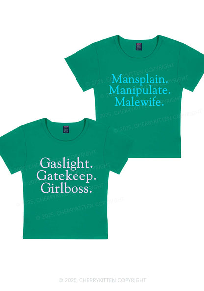 Girlboss Malewife Valentine's Day Y2K Valentine's Day Baby Tee Cherrykitten