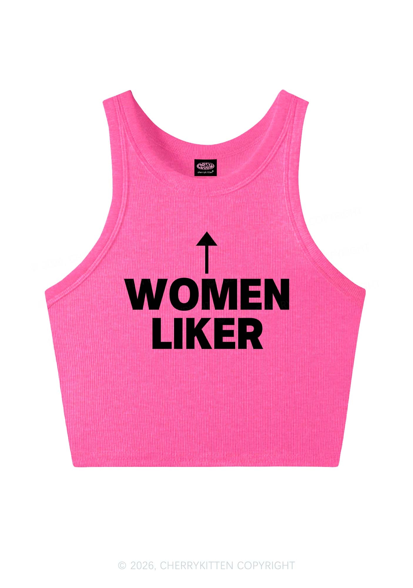 Women Liker Pride Y2K Crop Tank Top Cherrykitten