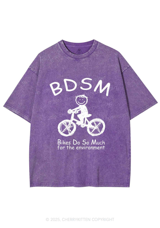 Bikes Do Much Environment Y2K Shirts Washed Tee Cherrykitten