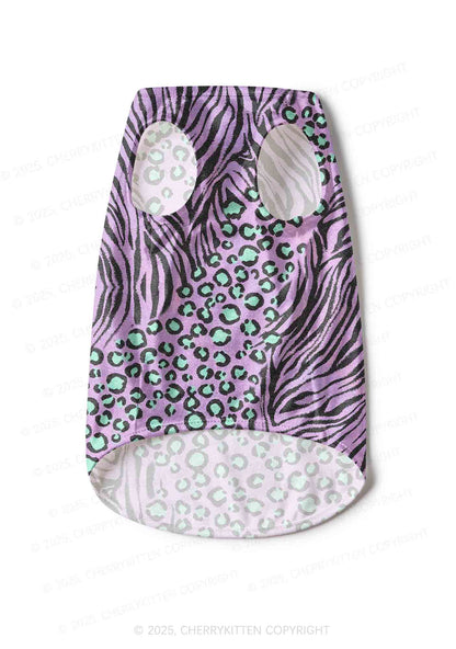 Lavender Zebra Y2K Pet Tank Top Cherrykitten