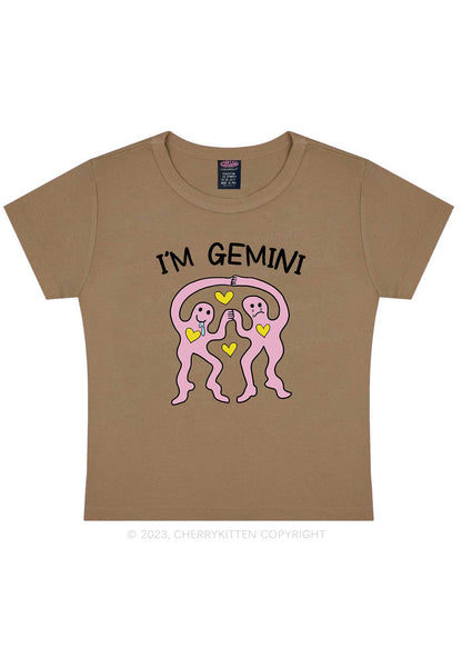 I'm Gemini Y2K Baby Tee Cherrykitten