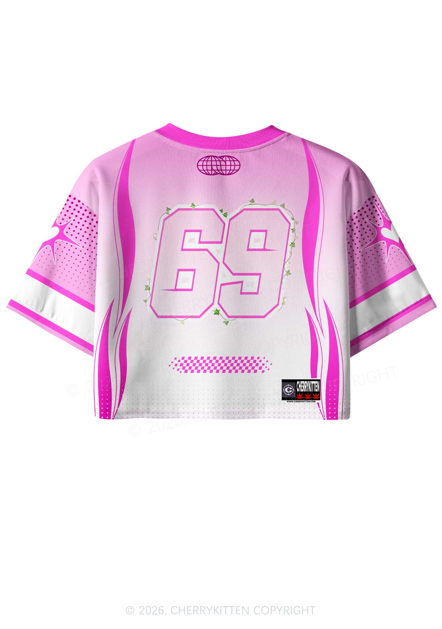 Whats Kxxamine Y2K Crop Sport Jersey Shirts Cherrykitten
