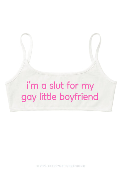 Slxt For My Gay BF Pride Y2K Super Crop Cami Cherrykitten