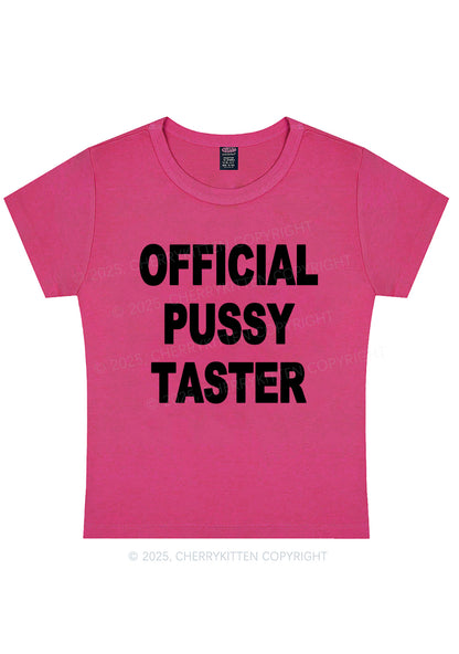 Official Puxxy Taster Y2K Baby Tee Cherrykitten