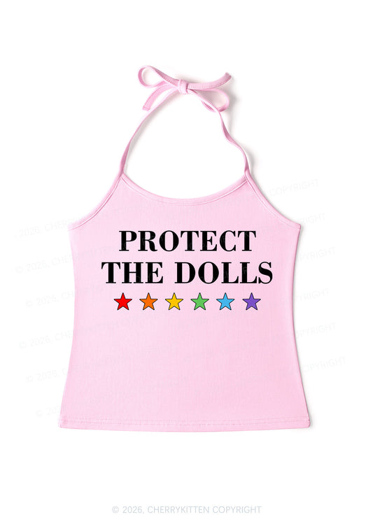 Protect The Dolls Pride Y2K Halter Neck Cami Cherrykitten
