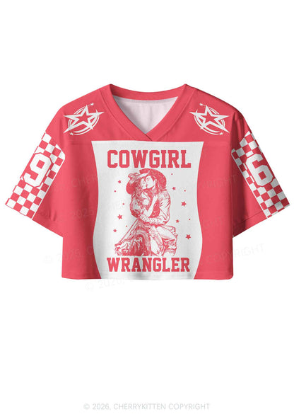 Cowgirl Wrangler Pride Y2K Crop Sport Jersey Shirts Cherrykitten