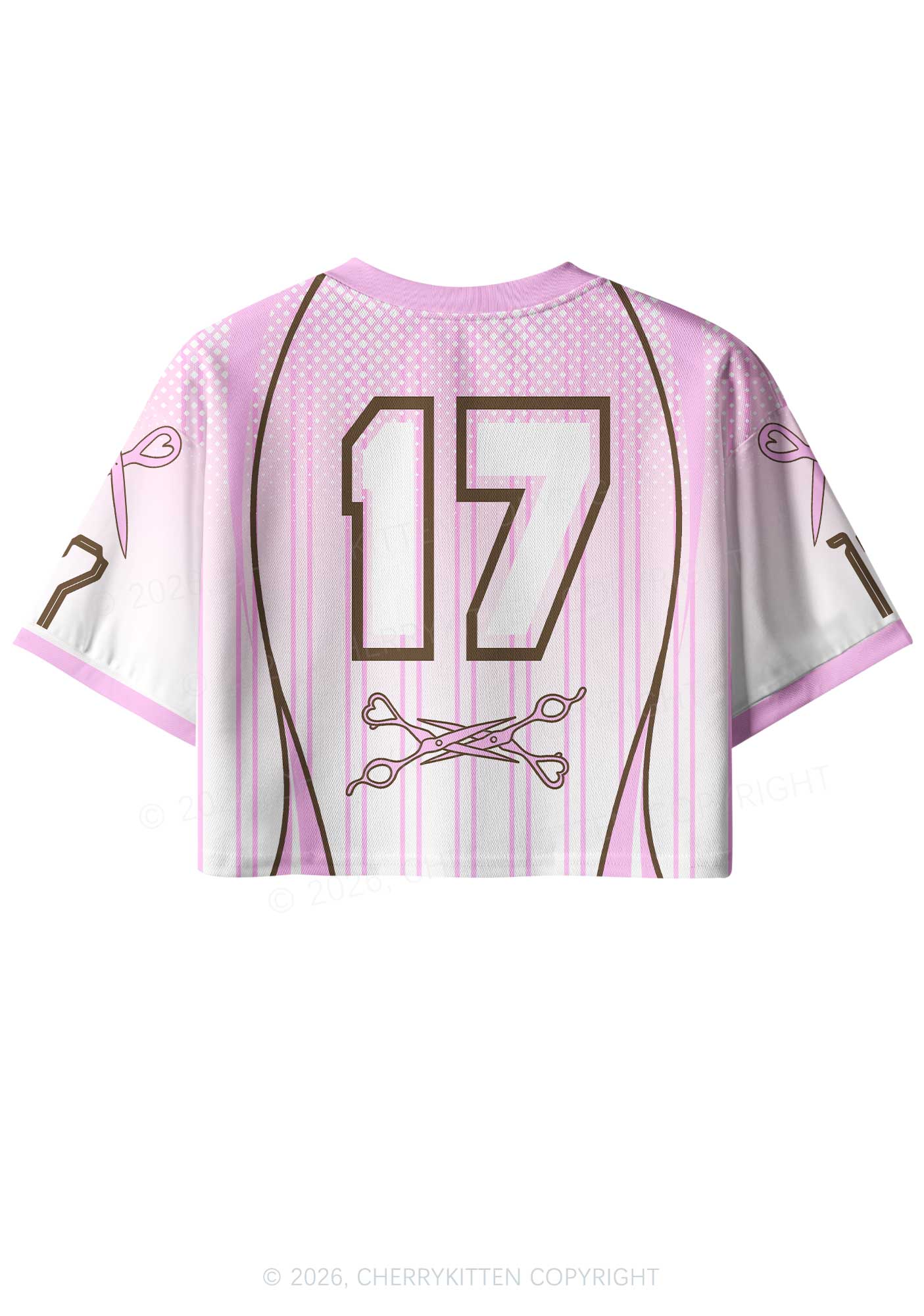 I Love Girls Scissors Pride Y2K Crop Sport Jersey Shirts Cherrykitten