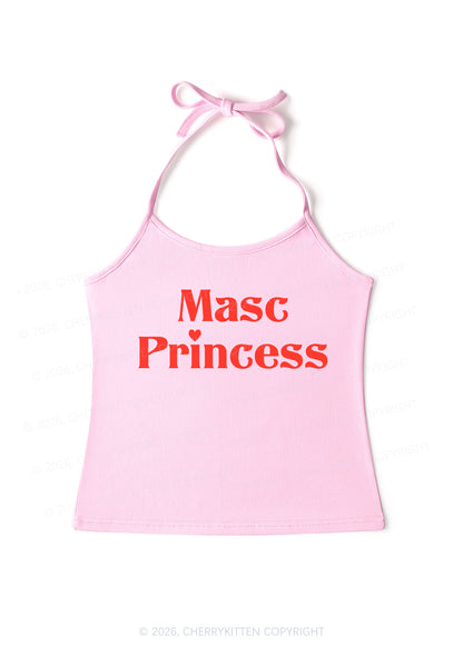 Masc Princess Pride Y2K Halter Neck Cami Cherrykitten