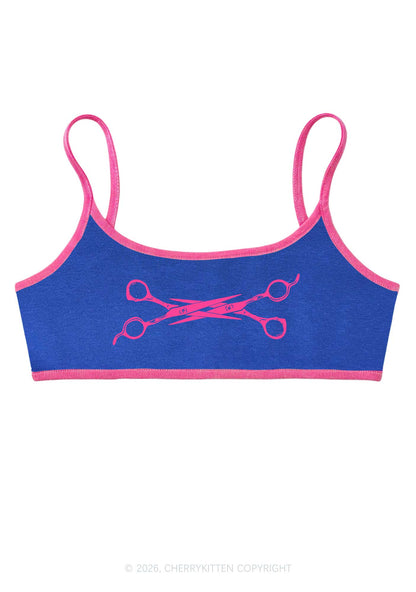 Pink Scissor Pride Y2K Super Crop Cami Cherrykitten