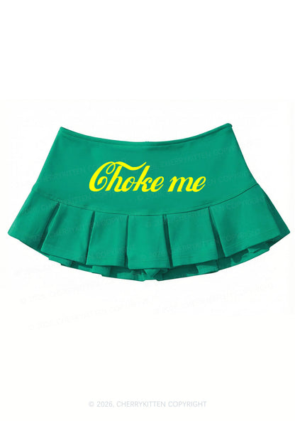 Choke Me Y2K Mini Pleated Skirts Cherrykitten