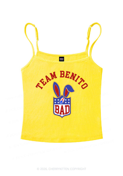 Pink Football Bunny Y2K Spaghetti Strap Cami Cherrykitten