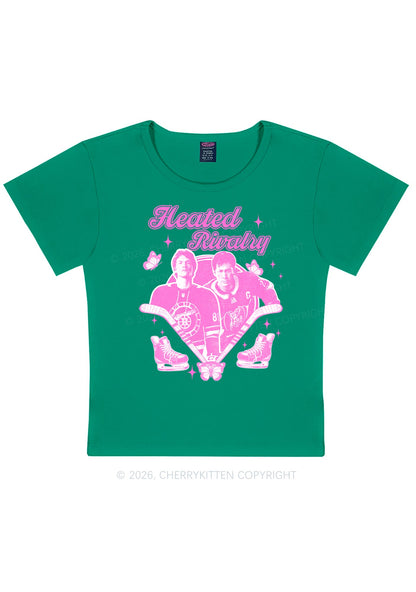 Retro Hockey Elements Y2K Baby Tee Cherrykitten