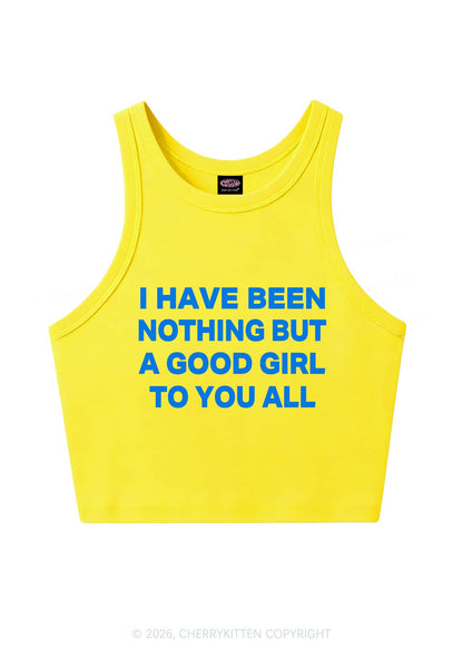 I Have Been A Good Girl Y2K Crop Tank Top Cherrykitten