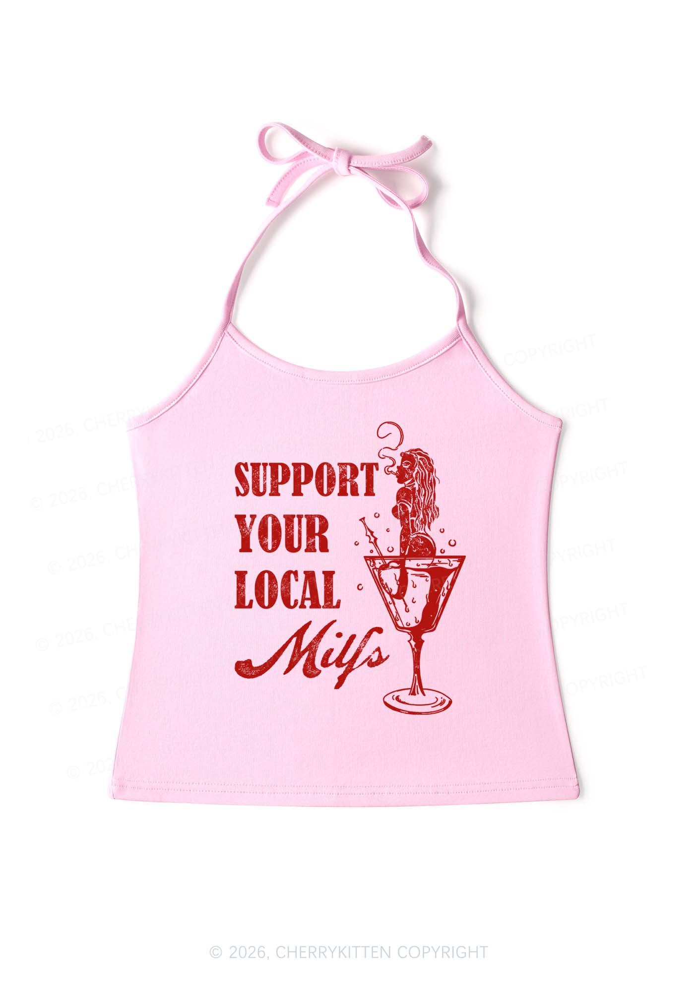 Your Local Mxxf Y2K Halter Neck Cami Cherrykitten