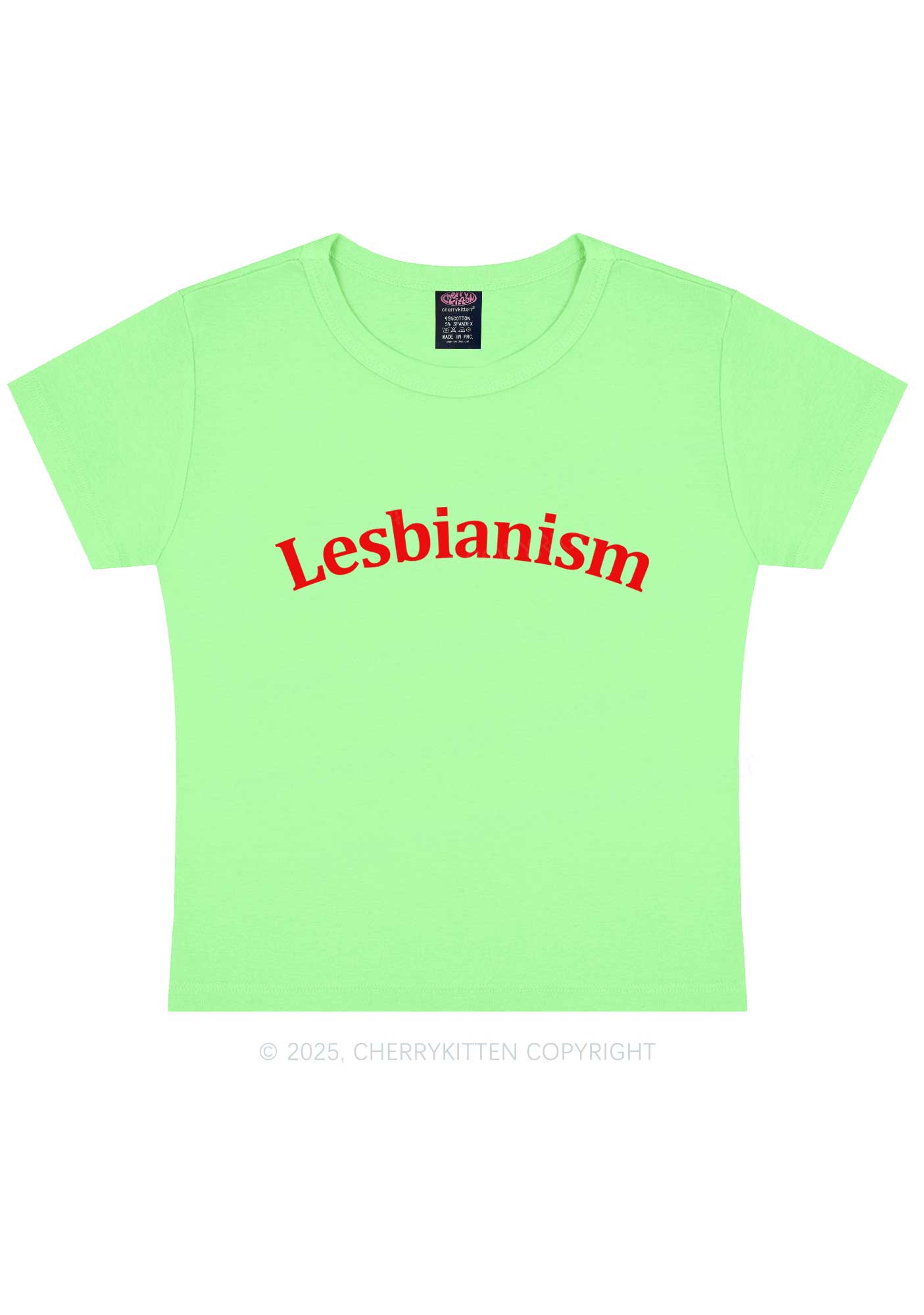 Lesbianism Y2K Baby Tee Cherrykitten
