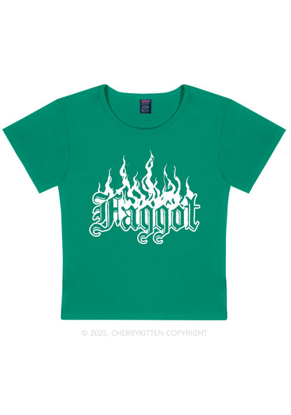 Halloween Goth Faggot Pride Y2K Baby Tee Cherrykitten