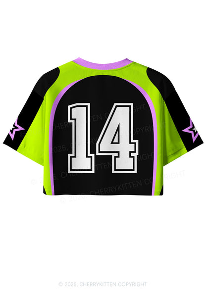 I Made Your Dad A Bottom Pride Y2K Crop Sport Jersey Shirts Cherrykitten
