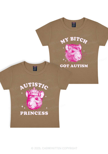 Autistic Princess Rats Y2K Valentine's Day Baby Tee Cherrykitten