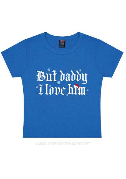 Christmas Daddy I Love Him Y2K Baby Tee Cherrykitten