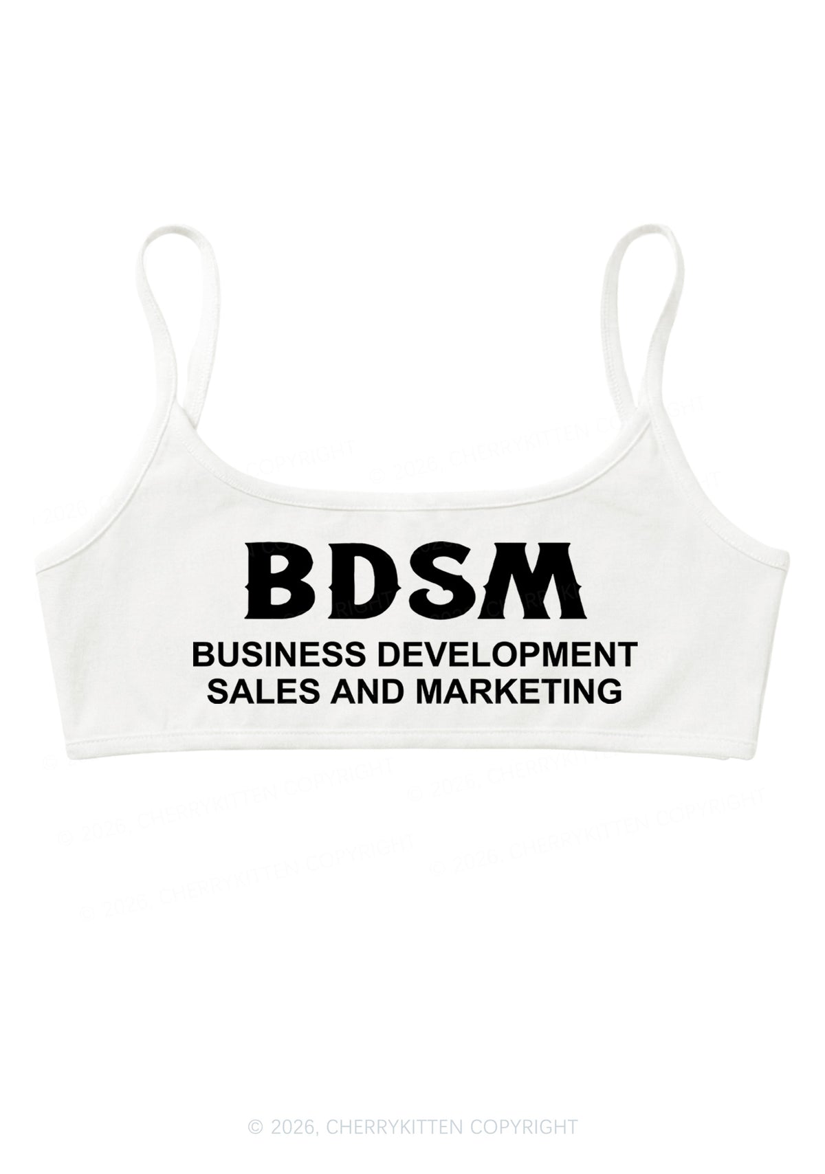 Business Development Y2K Super Crop Cami Cherrykitten