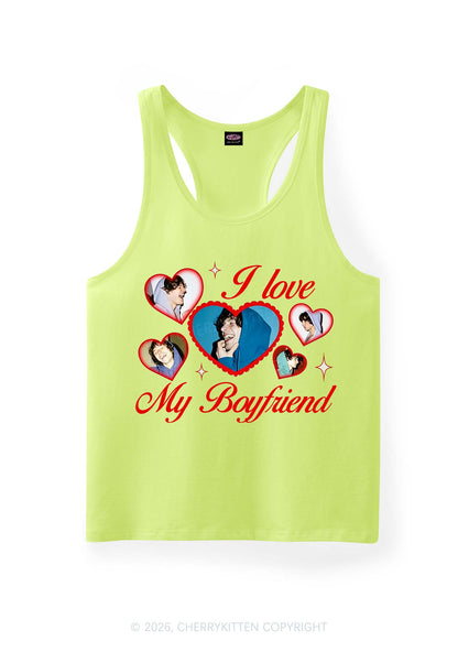 Custom Boyfriend Photos Y2K Men Racerback Tank Top Cherrykitten
