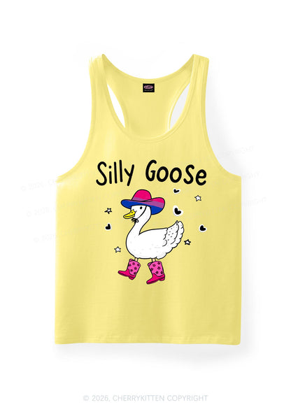 Silly Goose Bisexual Pride Y2K Men Racerback Tank Top Cherrykitten