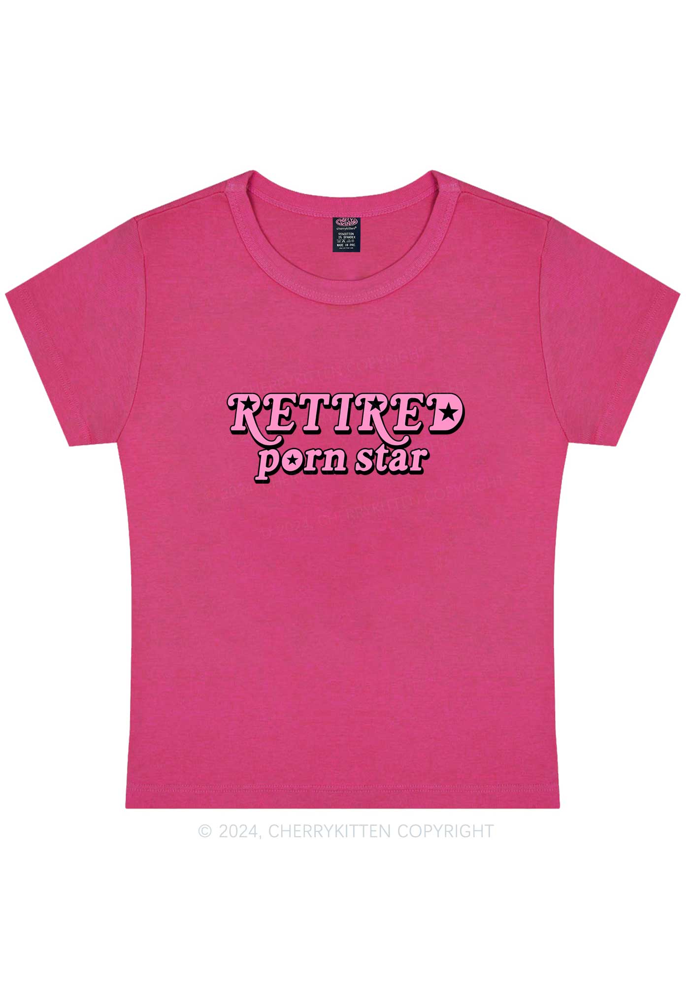 Retired Star Y2K Baby Tee Cherrykitten