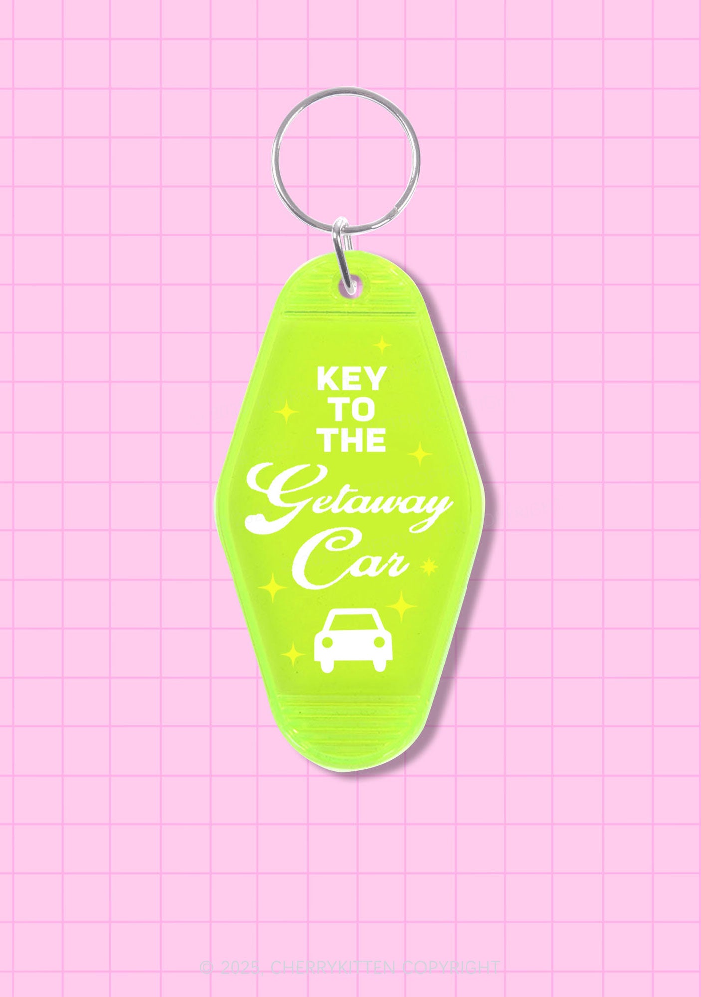 The Getaway Car 1Pc Y2K Hotel Keychain Cherrykitten