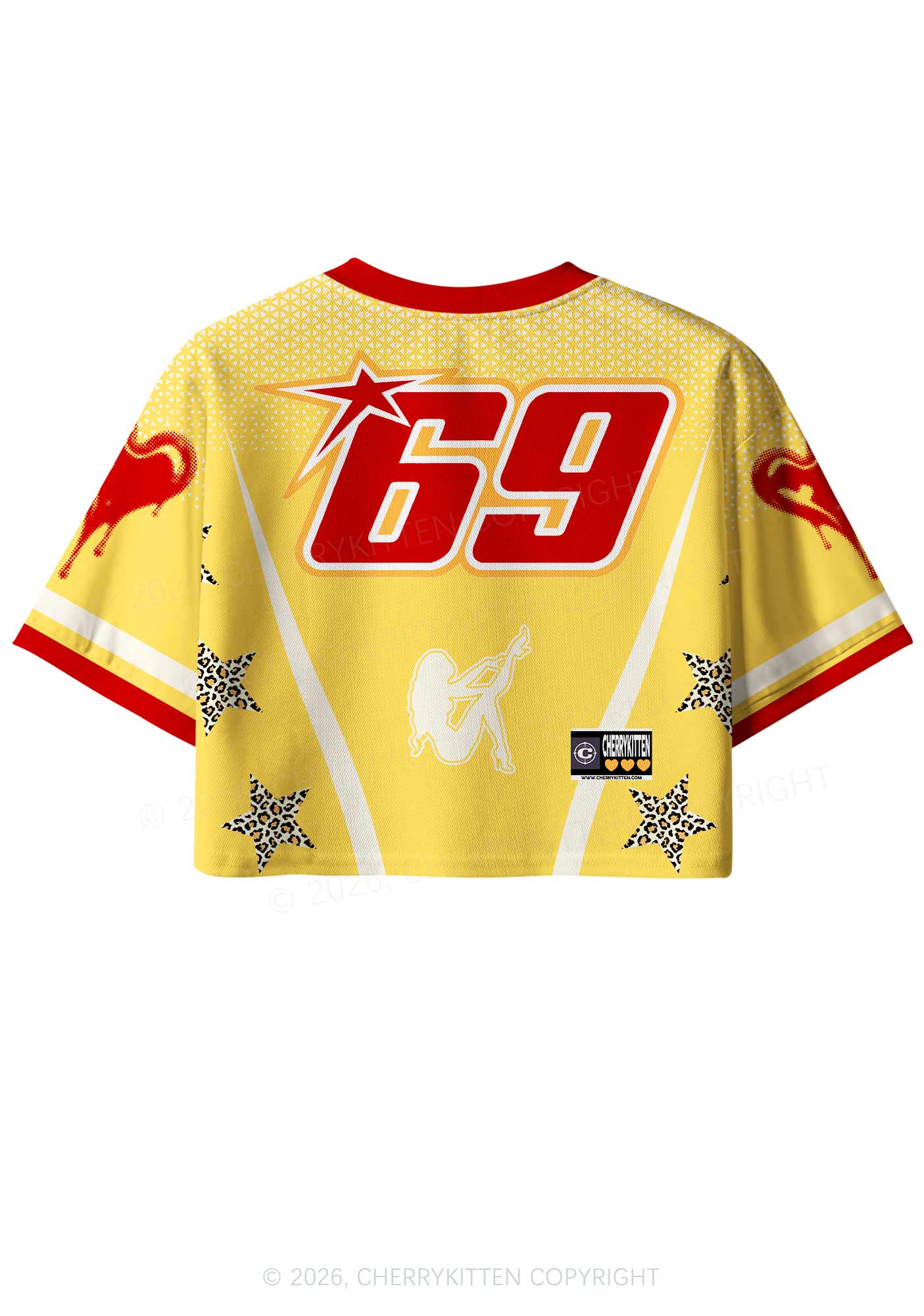 Never Met A Woman Pride Y2K Crop Sport Jersey Shirts Cherrykitten