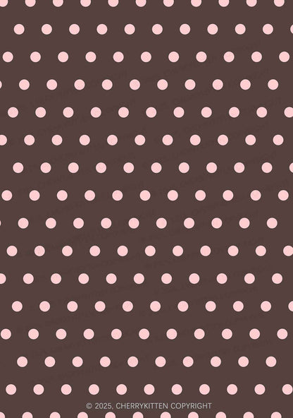 Pink Dots On Palms Y2K Print Bikini Set Cherrykitten