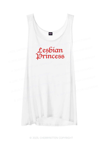 Lesbian Princess Pride Y2K Sheer Boyfriend Tank Cherrykitten