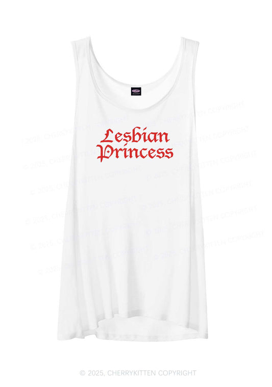 Lesbian Princess Pride Y2K Sheer Boyfriend Tank Cherrykitten