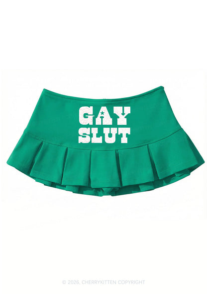Gay Slxt Pride Y2K Mini Pleated Skirts Cherrykitten