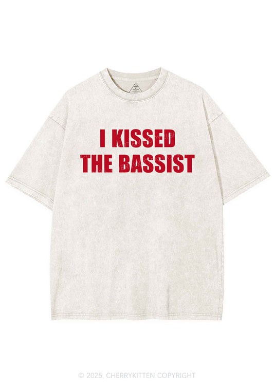 I Kissed The Bassist Y2K Shirts Washed Tee Cherrykitten