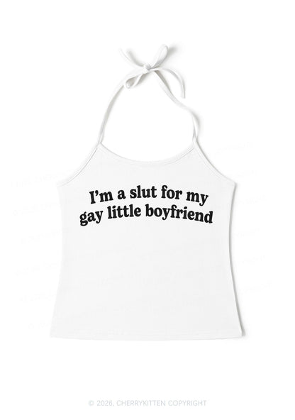 Slxt For My Gay BF Valentine's Day Y2K Halter Neck Cami Cherrykitten