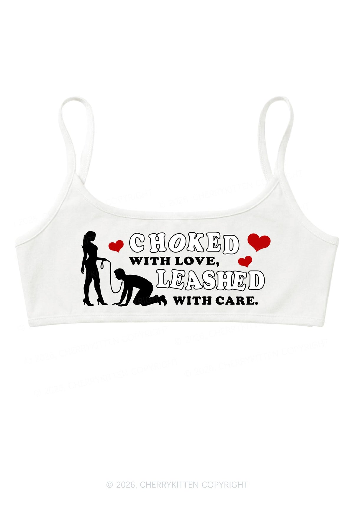 Choked With Love Y2K Super Crop Cami Cherrykitten