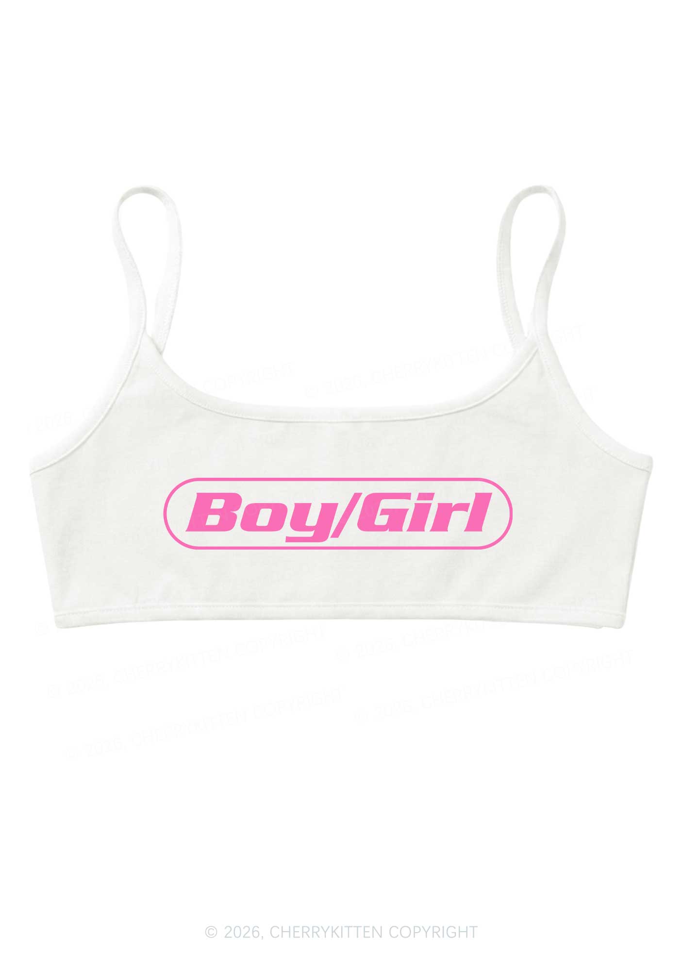 Boy Or Girl Pride Y2K Super Crop Cami Cherrykitten