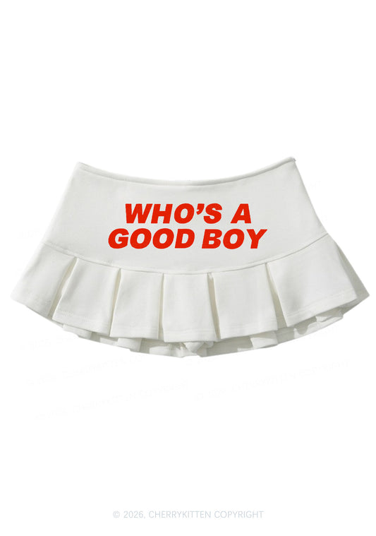 Whos A Good Boy Y2K Mini Pleated Skirts Cherrykitten