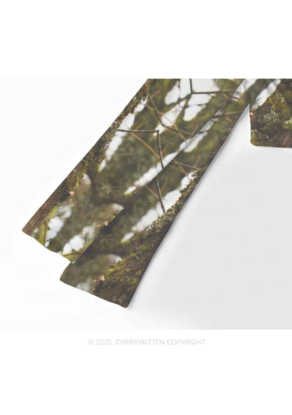 Custom Face Y2K Mesh Long Sleeve Crop Top Cherrykitten