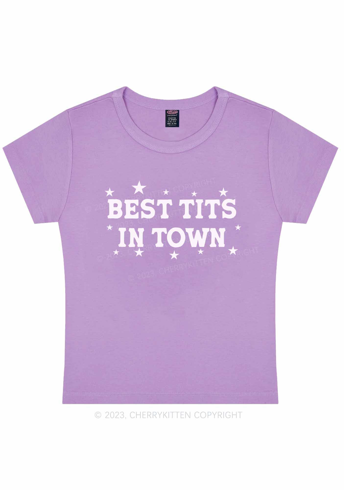 Best Txts In Town Y2K Baby Tee Cherrykitten