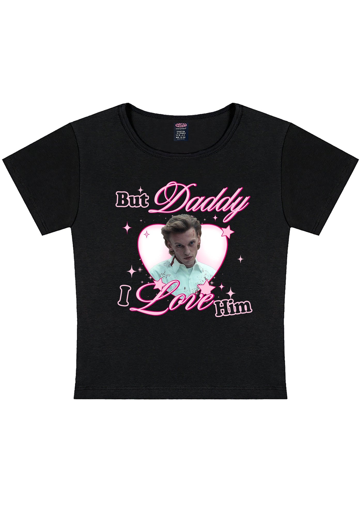 Daddy I Love Number One Y2K Baby Tee Cherrykitten
