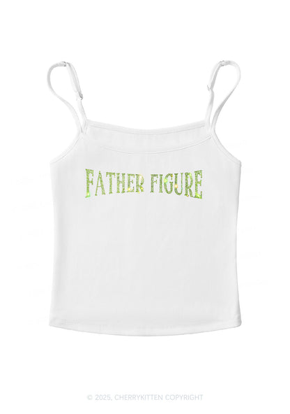 Rhinestone Father Figure Y2K Spaghetti Strap Cami Cherrykitten