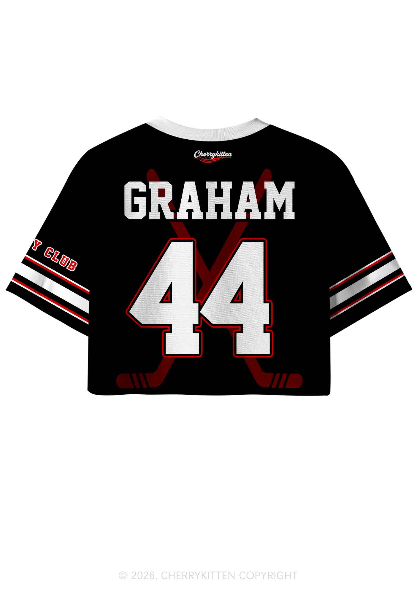 Hockey Player GG Y2K Crop Sport Jersey Shirts Cherrykitten